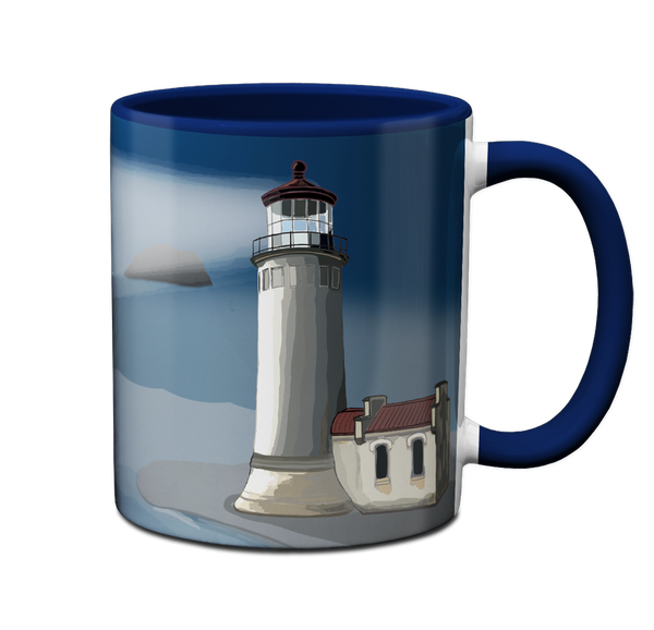 Lighthouse Ship Mug by Pithitude