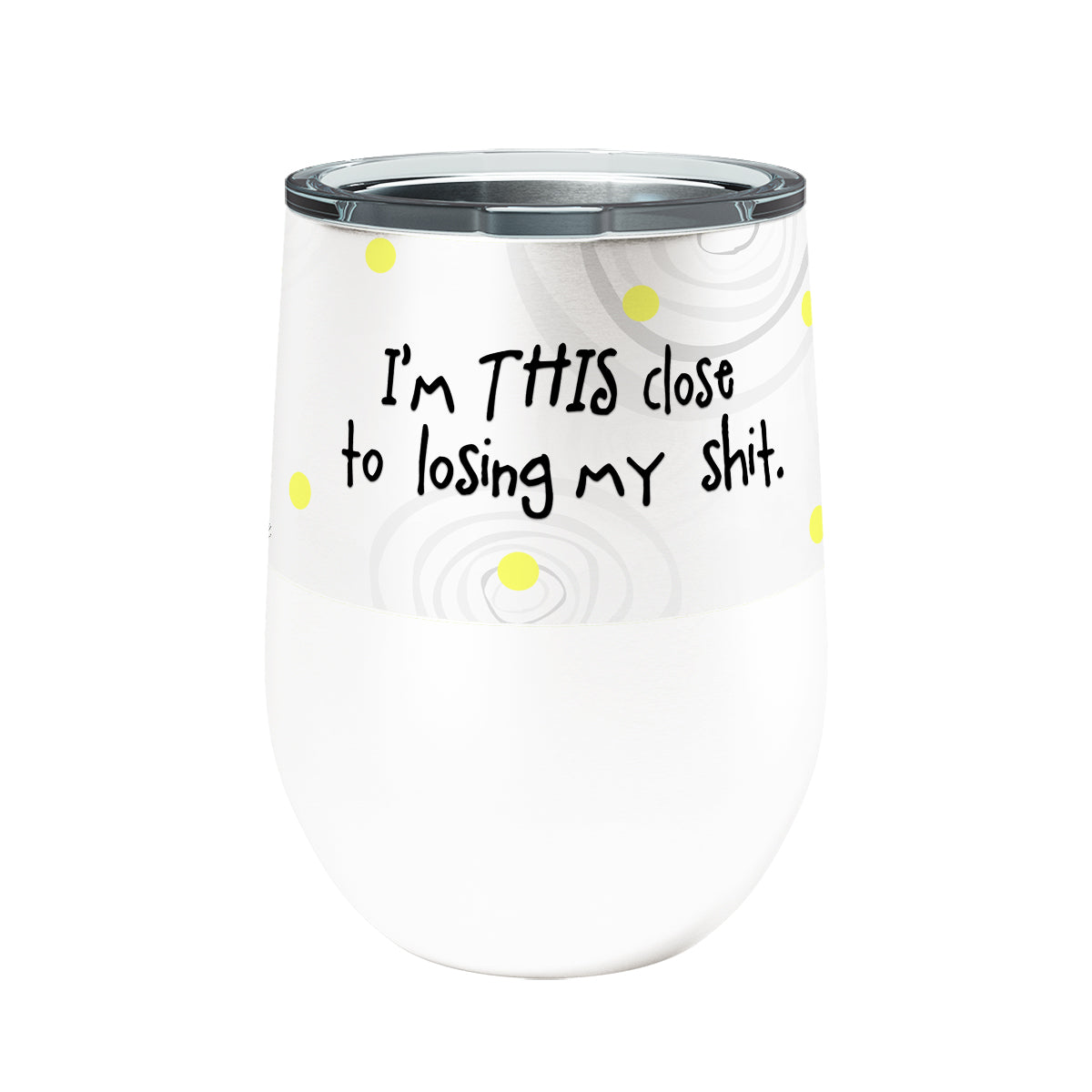 Losing it Owl 12oz Stemless Insulated Stainless Steel Tumbler