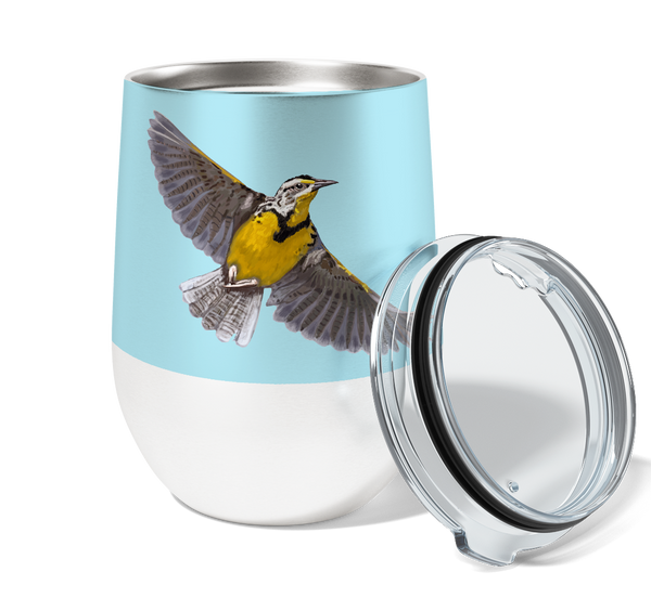 Meadowlark Flies 12oz Stemless Insulated Stainless Steel Tumbler