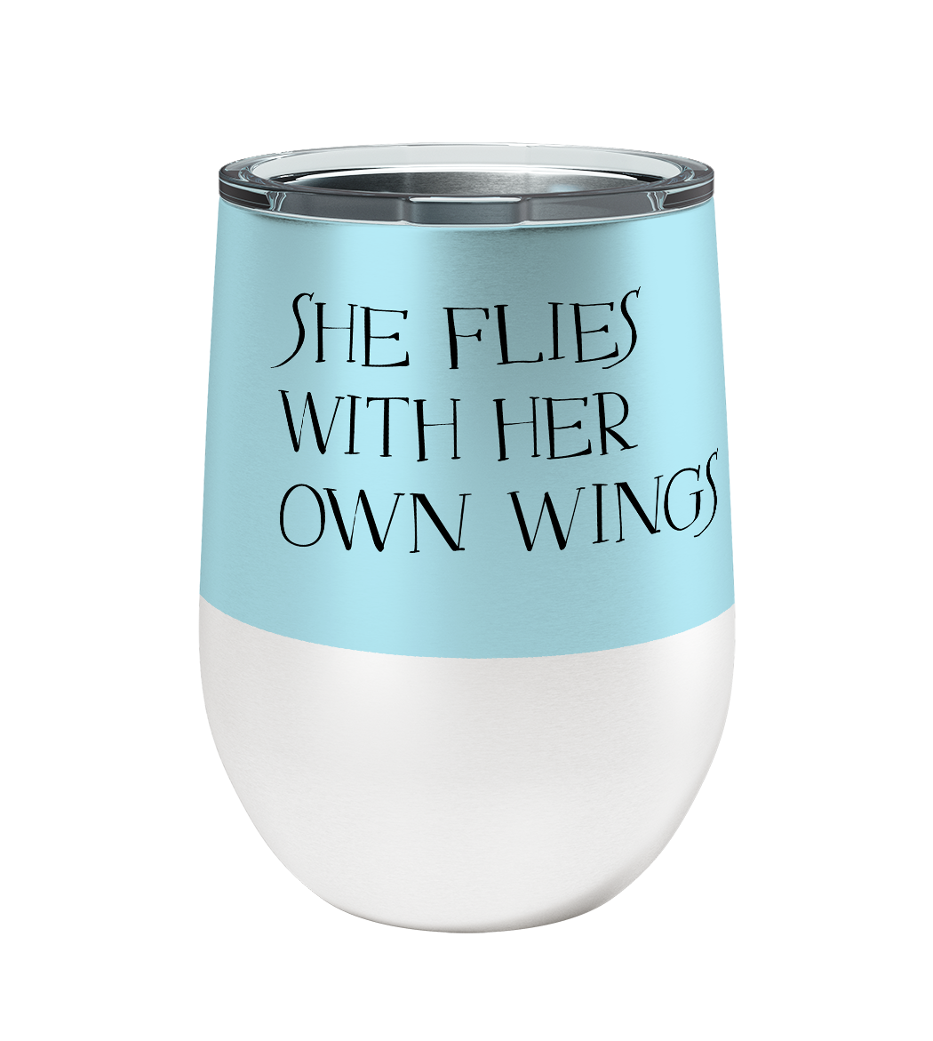 Meadowlark Flies 12oz Stemless Insulated Stainless Steel Tumbler