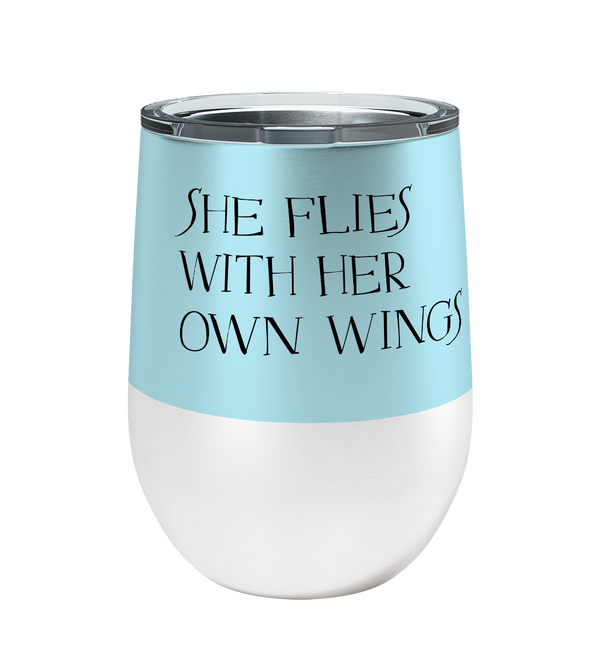 Meadowlark Flies 12oz Stemless Insulated Stainless Steel Tumbler