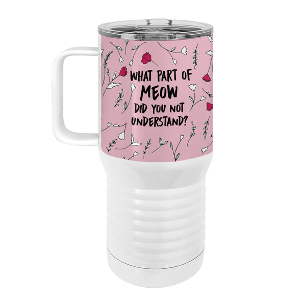 Meow Tuxedo Cat 20oz Tall Insulated Stainless Steel Tumbler with Slider Lid