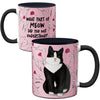 Meow Tuxedo Cat Mug by Pithitude