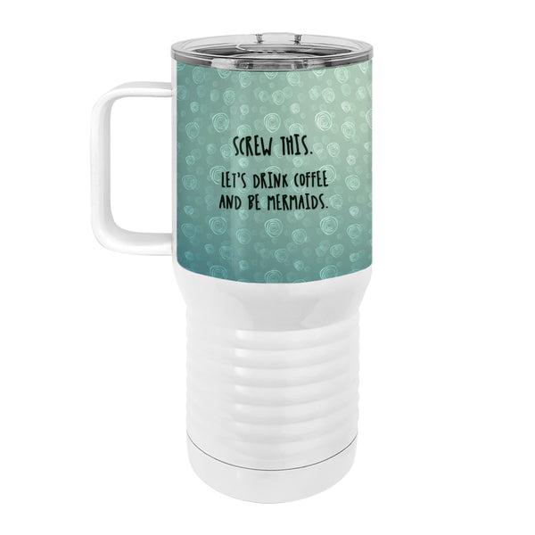 Mermaid Coffee 20oz Tall Insulated Stainless Steel Tumbler with Slider Lid