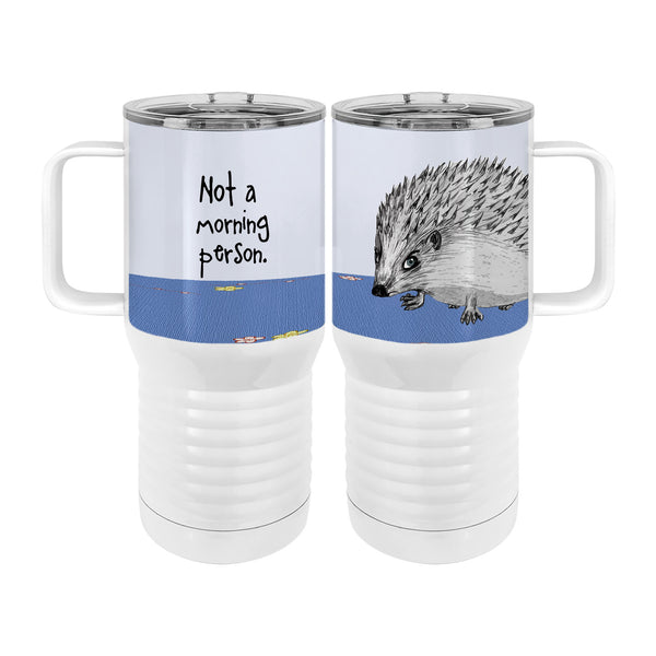 Morning Hedgehog 20oz Tall Insulated Stainless Steel Tumbler with Slider Lid