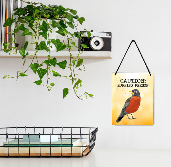 Morning Robin 4x5" Mini-Sign