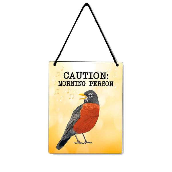Morning Robin 4x5" Mini-Sign
