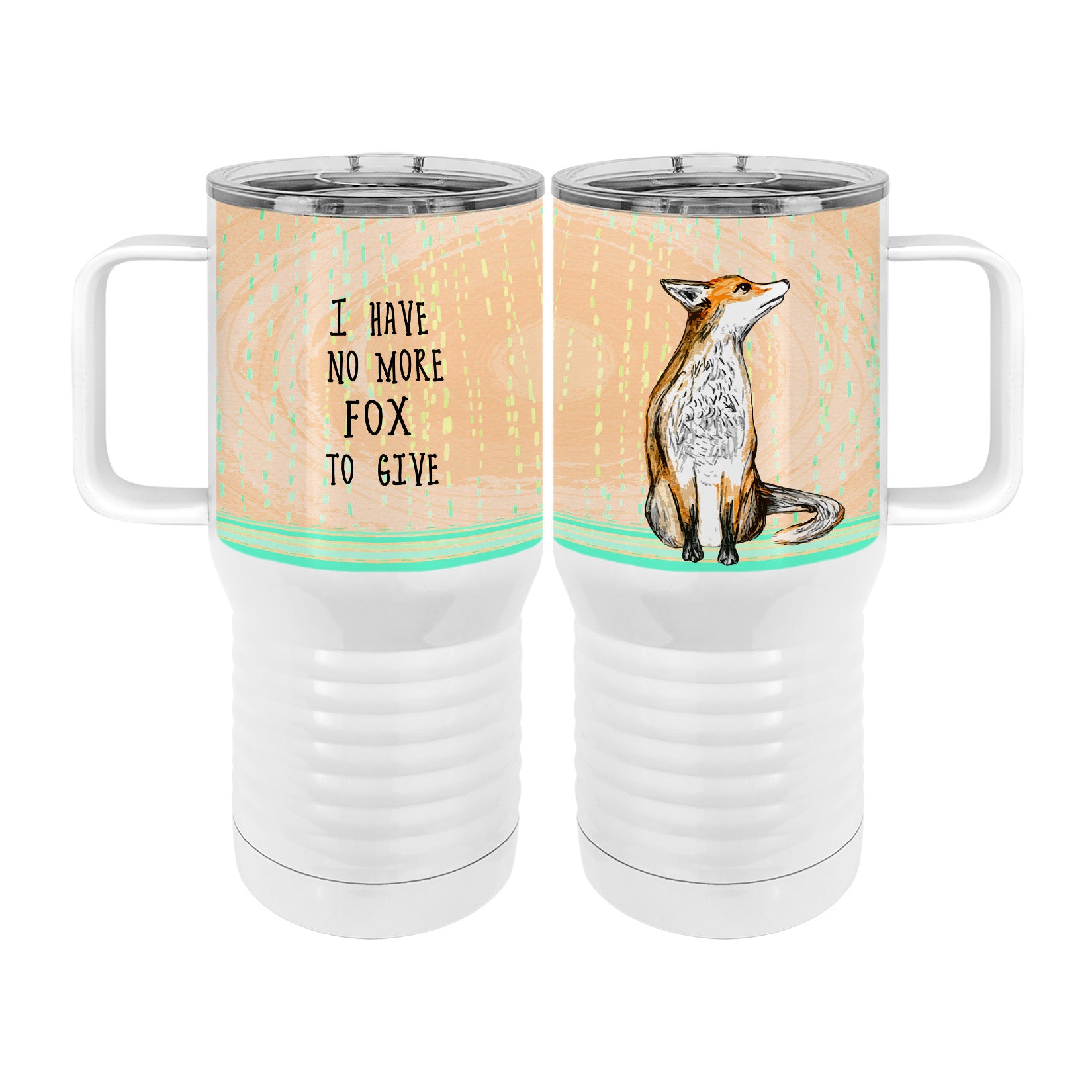 No More Fox 20oz Tall Insulated Stainless Steel Tumbler with Slider Lid