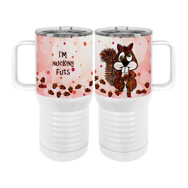 Nucking Futs Squirrel 20oz Tall Insulated Stainless Steel Tumbler with Slider Lid