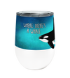 Orca Way 12oz Stemless Insulated Stainless Steel Tumbler