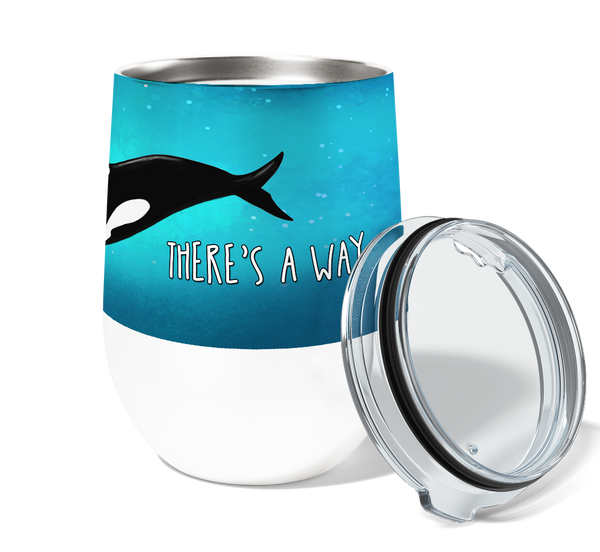 Orca Way 12oz Stemless Insulated Stainless Steel Tumbler