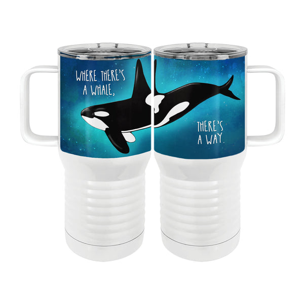 Orca Whale Way 20oz Tall Insulated Stainless Steel Tumbler with Slider Lid