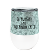 Overworked Chinchilla 12oz Stemless Insulated Stainless Steel Tumbler