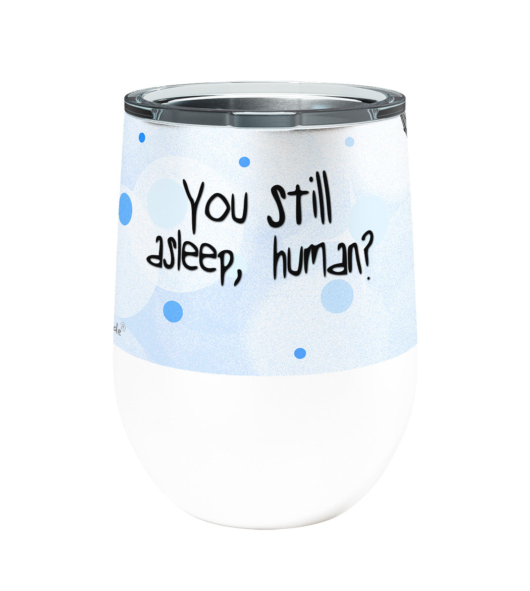 Peeking Cat 12oz Stemless Insulated Stainless Steel Tumbler