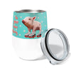 Piggy Skates 12oz Stemless Insulated Stainless Steel Tumbler