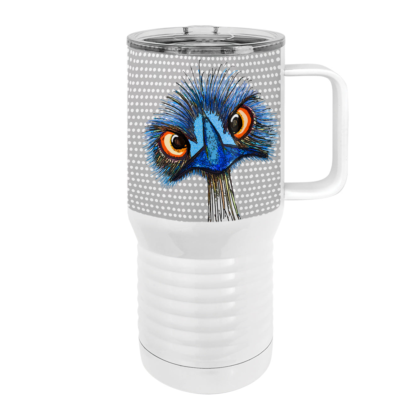 Pithitude Emu 20oz Tall Insulated Stainless Steel Tumbler with Slider Lid