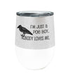 Poe Boy Stainless Steel 12oz Insulated Stemless Tumbler