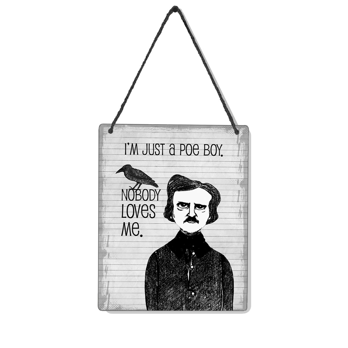 Edgar Allan Poe Boy 4x5" MiniSign Pithitude