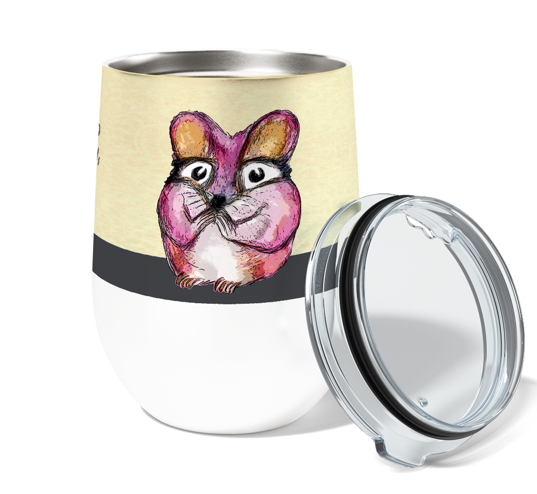 Queso Mouse 12oz Stemless Insulated Stainless Steel Tumbler