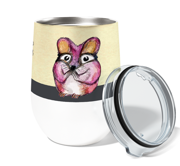 Queso Mouse 12oz Stemless Insulated Stainless Steel Tumbler