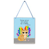 Rainbow Butterfly Unicorn Kitty - Shakespeare Quote 4x5" Mini-Sign