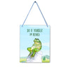 Retired Frog 4x5" Mini-Sign