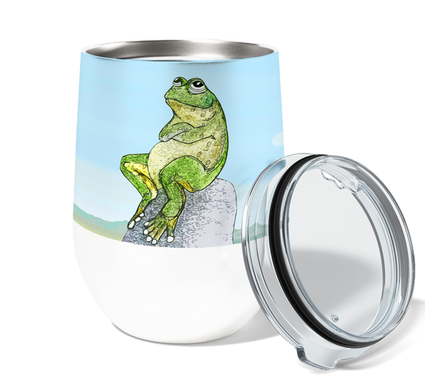 Retired Frog 12oz Stemless Insulated Stainless Steel Tumbler