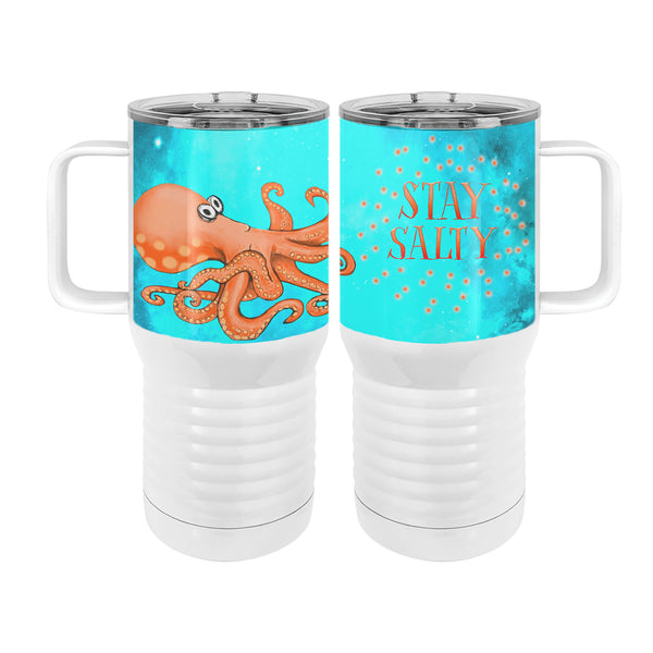 Salty Octopus 20oz Tall Insulated Stainless Steel Tumbler with Slider Lid