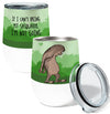 Sasquatch Not Going 12oz Stemless Insulated Stainless Steel Tumbler
