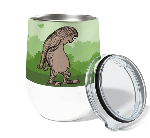 Sasquatch Not Going 12oz Stemless Insulated Stainless Steel Tumbler