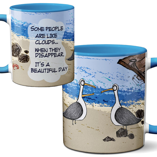 Seagull Cloud Funny Quote Mug by Pithitude