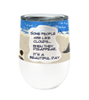 Seagull Clouds 12oz Stemless Insulated Stainless Steel Tumbler