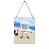 Seagull Clouds 4x5" Mini-Sign