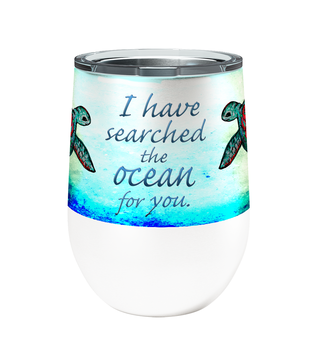 Searching Sea Turtles 12oz Stemless Insulated Stainless Steel Tumbler