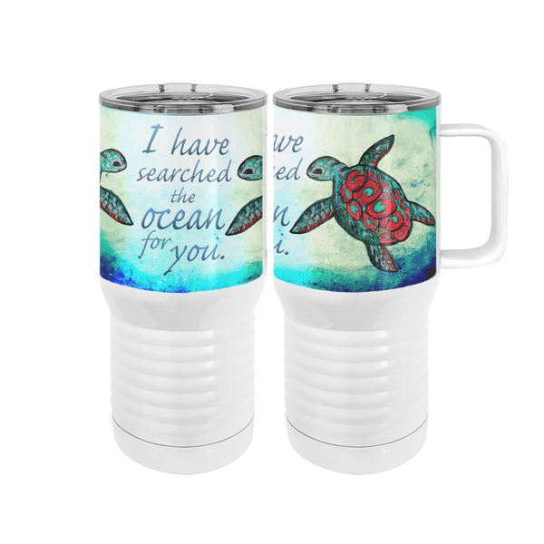 Searching Sea Turtles 20oz Tall Insulated Stainless Steel Tumbler with Slider Lid