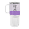 Rabbit Shoelaces 20oz Tall Insulated Stainless Steel Tumbler with Slider Lid