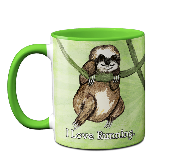 Sloth Loves Running Napping Mug