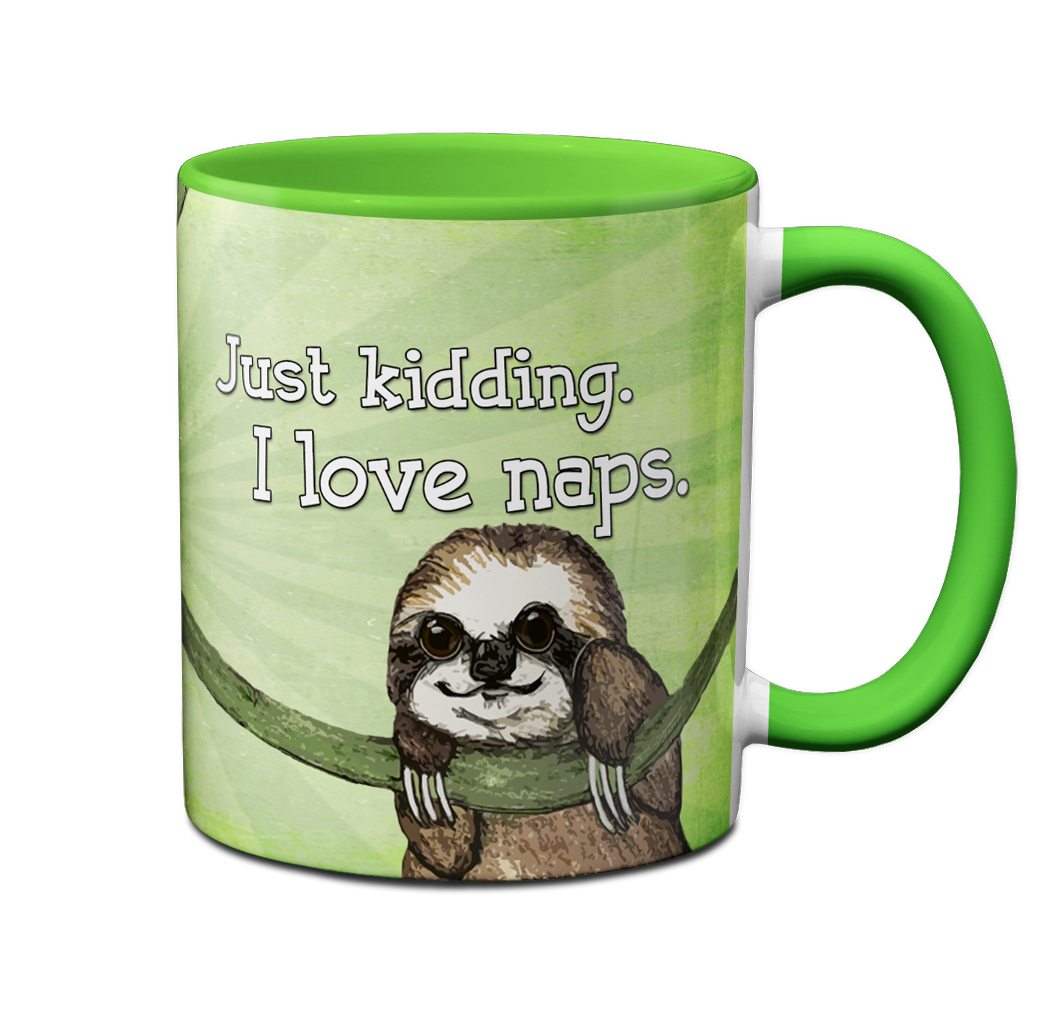 Sloth Loves Running Napping Mug