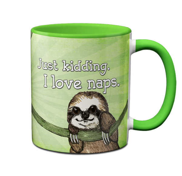 Sloth Loves Running Napping Mug