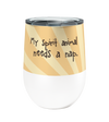 Spirit Bear 12oz Stemless Insulated Stainless Steel Tumbler with Clear Lid