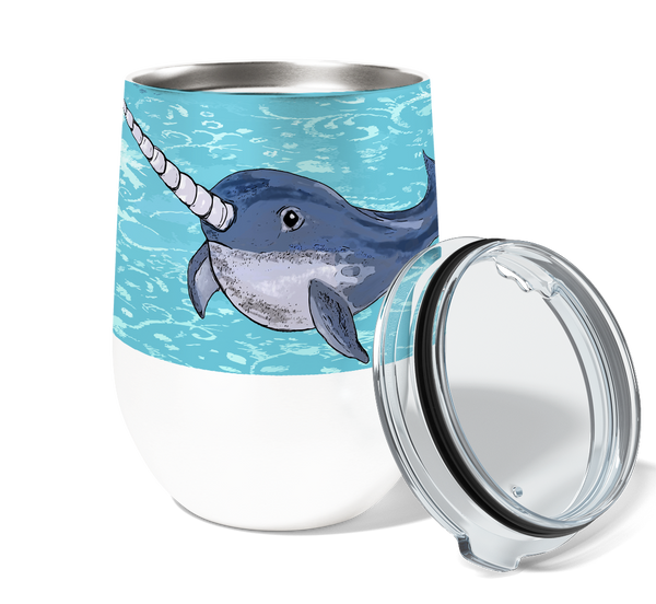 Stabby Narwhal 12oz Stemless Insulated Stainless Steel Tumbler