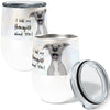Dog Told My Therapist 12oz Stemless Insulated Stainless Steel Tumbler