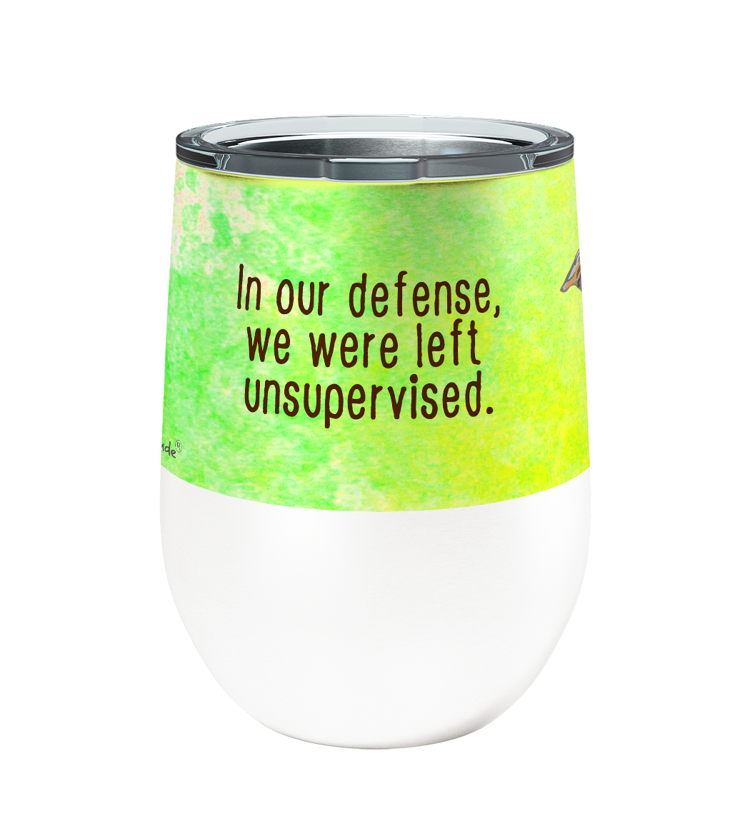 Unsupervised Greyhounds 12oz Stemless Insulated Stainless Steel Tumbler
