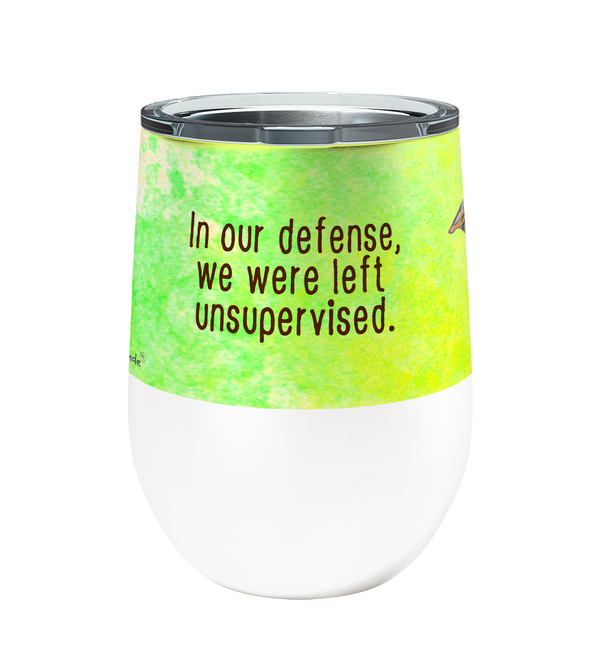 Unsupervised Greyhounds 12oz Stemless Insulated Stainless Steel Tumbler