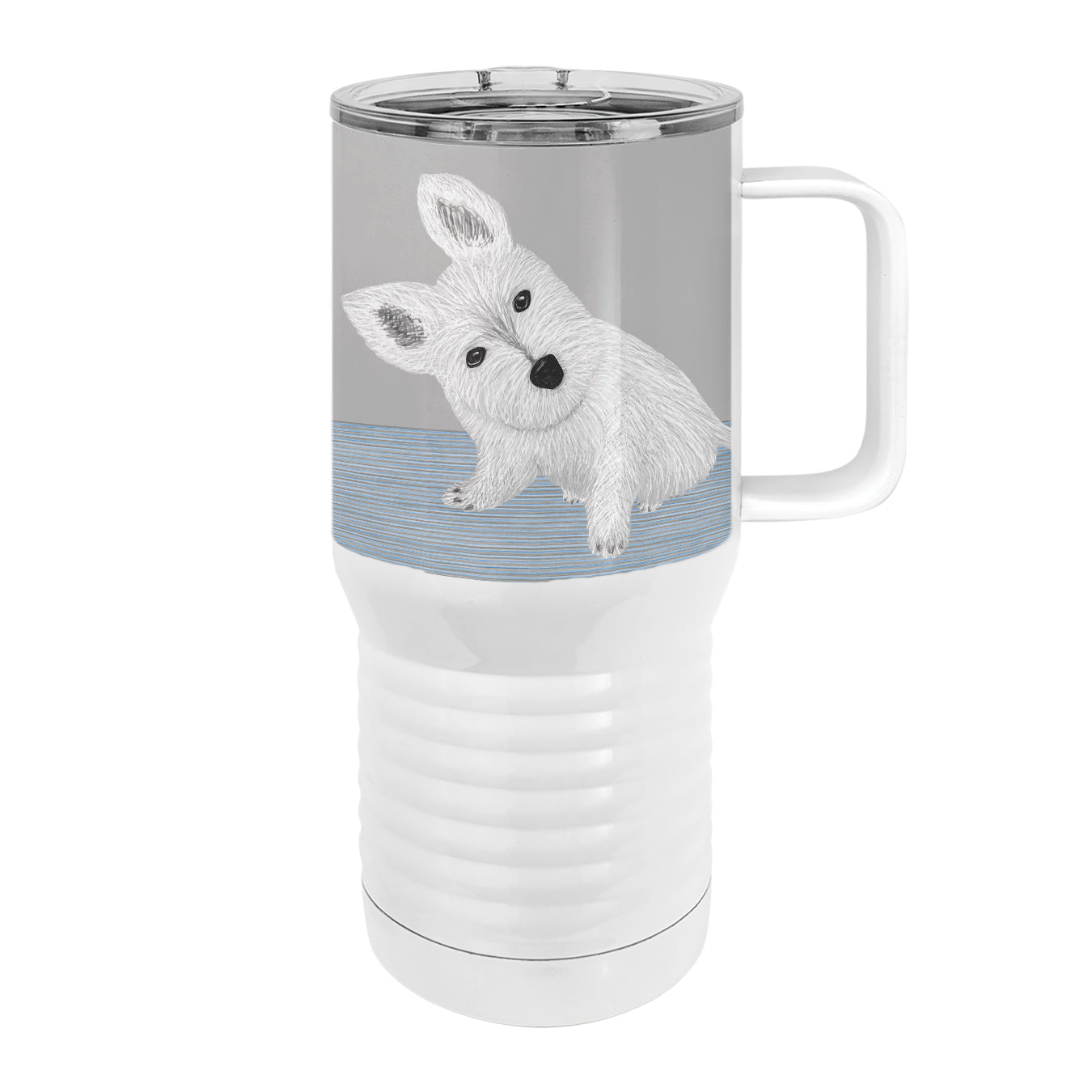 Westie Turd 20oz Tall Insulated Stainless Steel Tumbler with Slider Lid