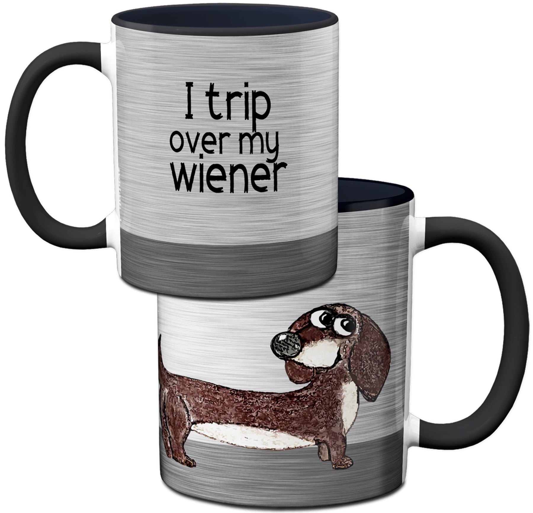 Wiener Dog Tripping Mug by Pithitude