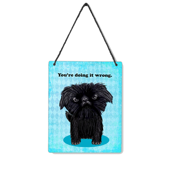 Dog Wrong 4x5" Mini-Sign