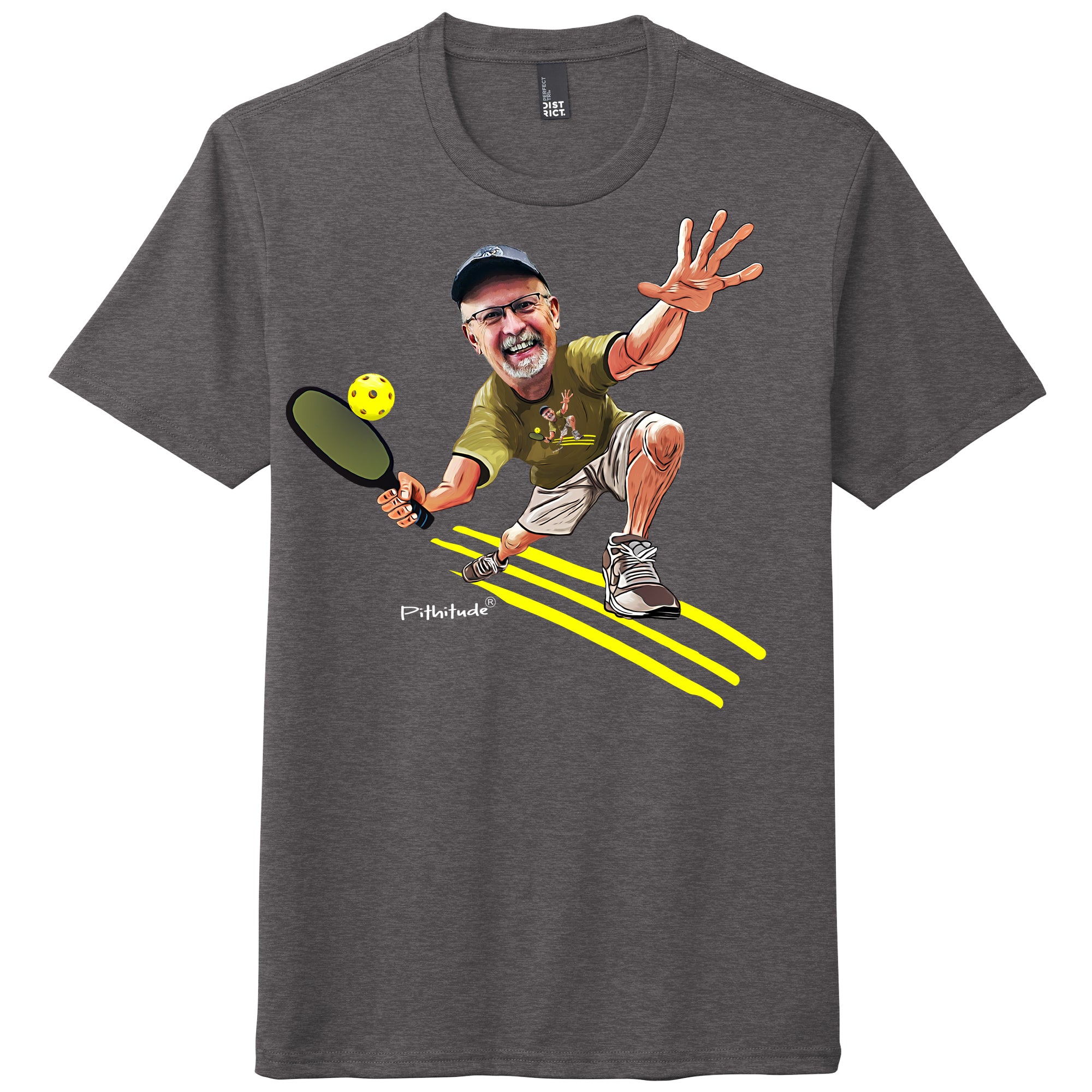 Your Face Here Pickleball Men's Short Sleeve T-Shirt