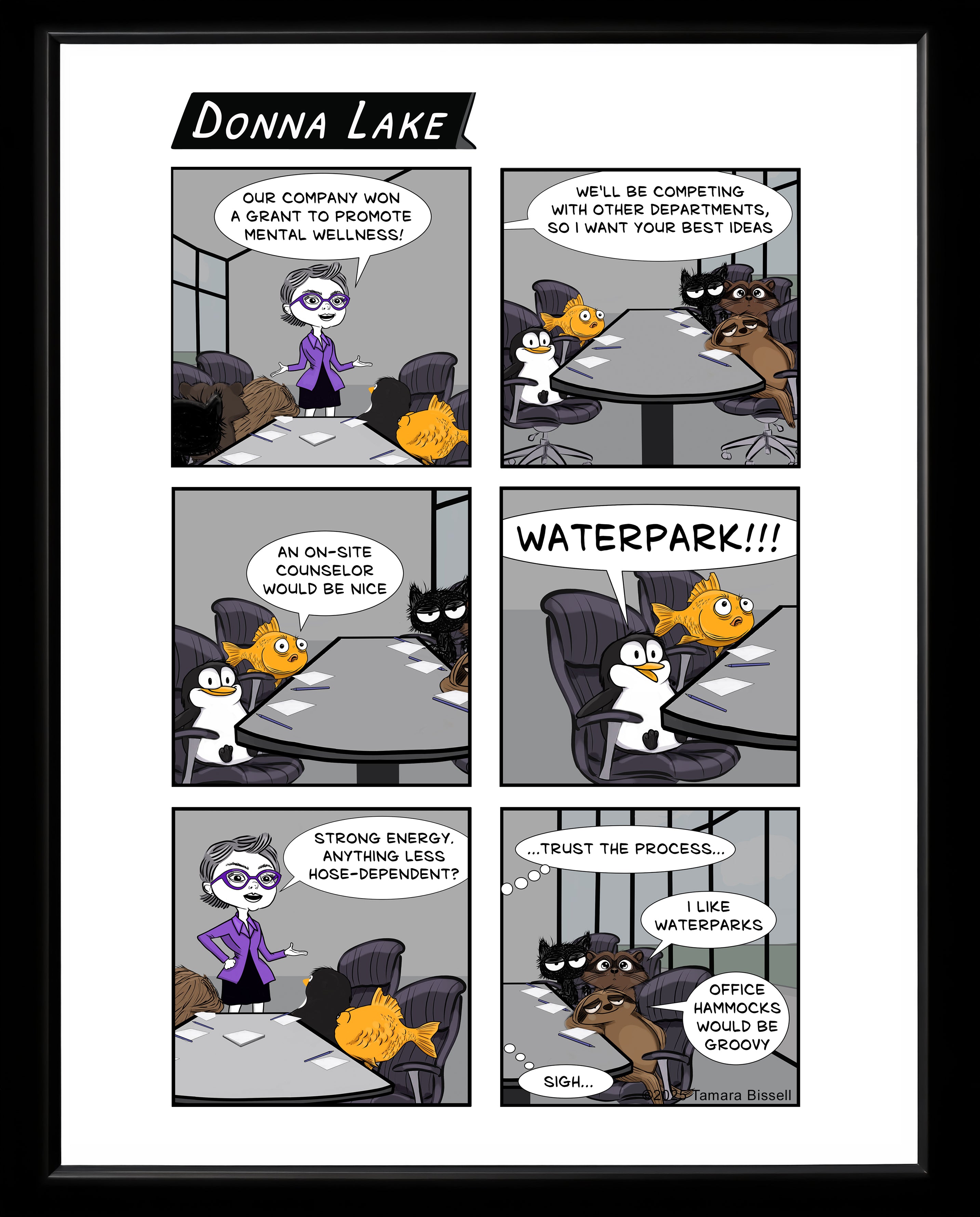 11x14 Donna Lake Comic Premium Print - Choose Your Comic