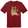 Try Me Tiger Men's T-Shirt in Brick Red